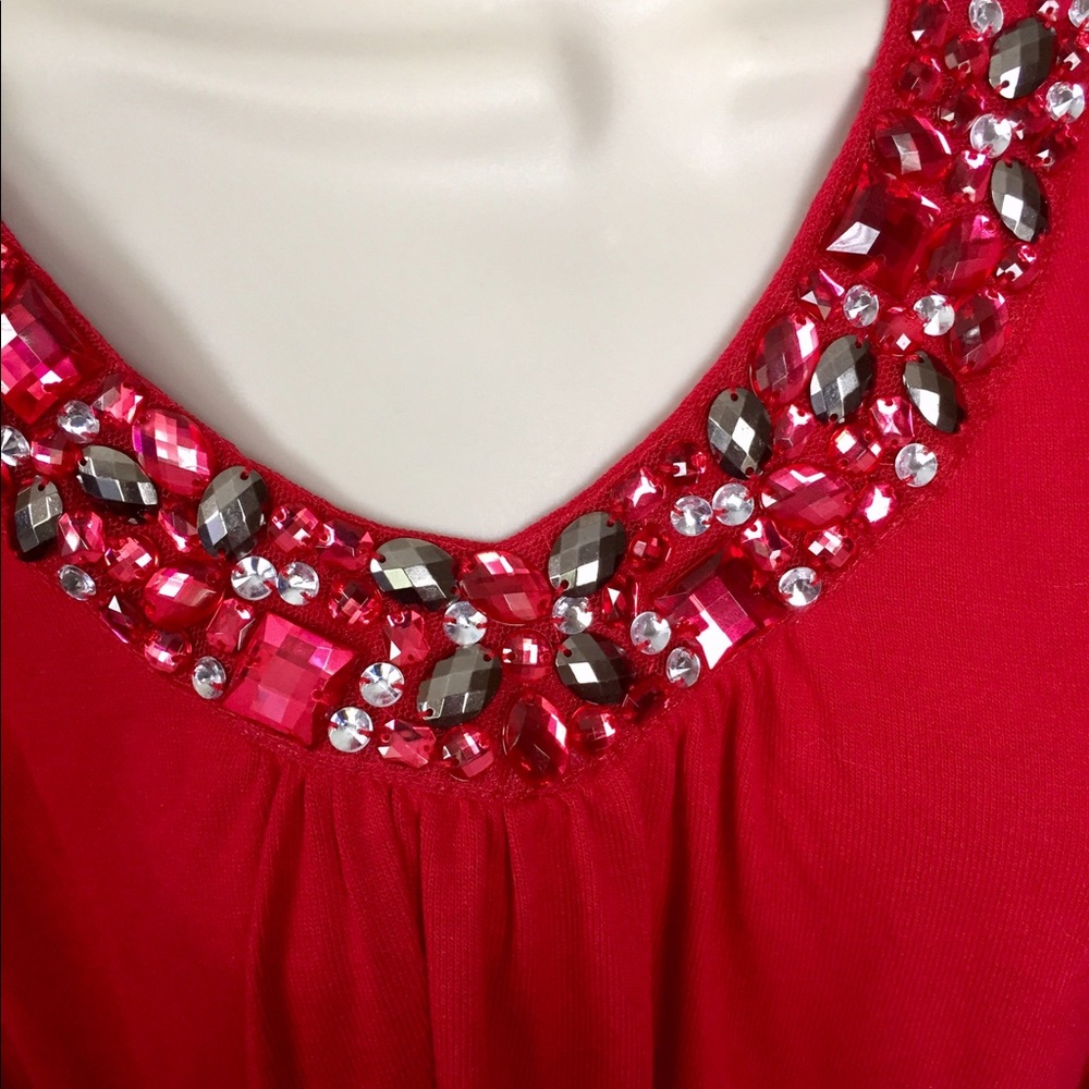 ❌DONATED❌ LN! Glitterscape tunic w/jewel neckline - s